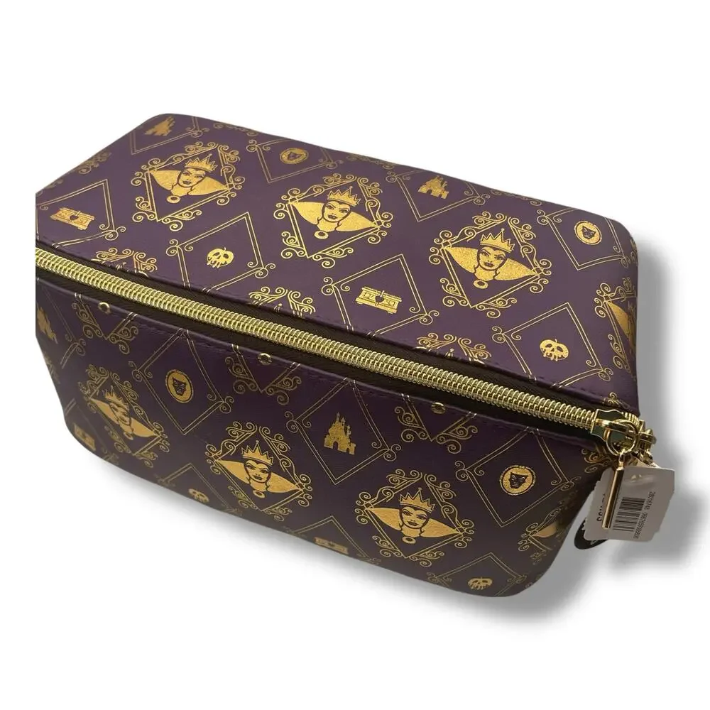 Disney Villains Evil Queen Cosmetic Bag Bath & Body Works Purple Gold Open Tray